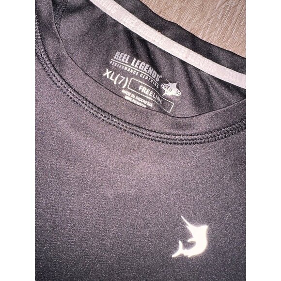 Reel Legends Freeline Performance Fishing T-shirt Size 7 - Picture 3 of 3